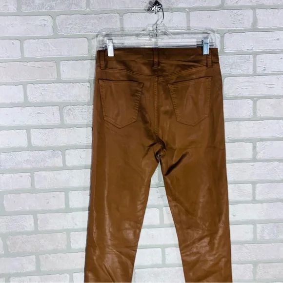 Joe's Jeans The Charlie High Rise Skinny Coated Jeans in Maple Size 29 - Picture 7 of 11